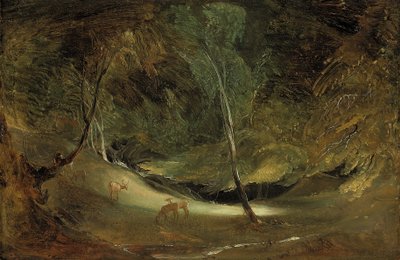 Manifoldens kilde i Ilam Park (olie på papir, lagt ned på lærred) af Thomas Lawrence
