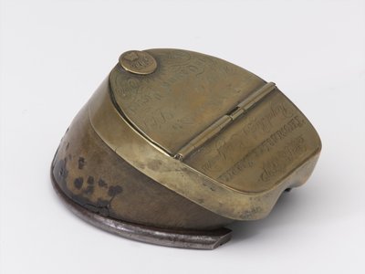 Hestens hov blækhus tilhørende kaptajn William Tyrwhitt Drake, Royal Horse Guards, ca. 1829 (blækhus, hestehov) af Thomas Lee