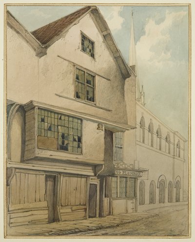 46 Baldwin Street (akvarel på papir) af Thomas Leeson the Elder Rowbotham