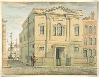 Forsamlingslokaler, Prince Street (akvarel på papir) af Thomas Leeson the Elder Rowbotham