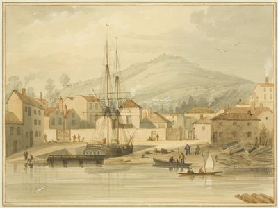 Limekiln Dock, Hotwell Road, med briggen 