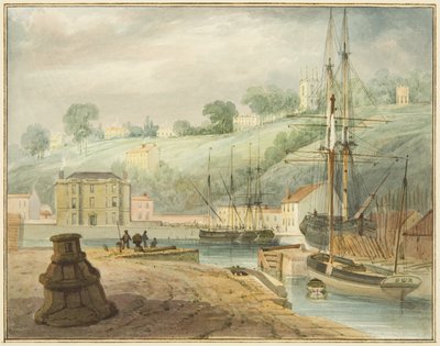 Old Floating Dock, Hotwell Road, ser mod Clifton og Goldney Rotunda af Thomas Leeson the Elder Rowbotham