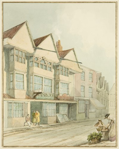 The Lamb Inn, West Street (akvarel på papir) af Thomas Leeson the Elder Rowbotham