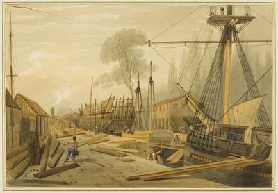 Toms (gravenes) dok, Canons Marsh af Thomas Leeson the Elder Rowbotham