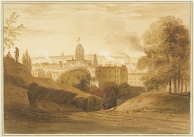 Udsigt fra Bath Road, nær Wells, Totterdown af Thomas Leeson the Elder Rowbotham
