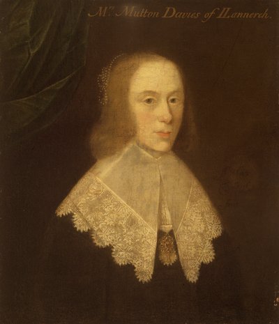Fru Anne Davies af Gwysaney, c1630. af Thomas Leigh