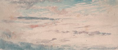 Skystudie - blå og rød flækkede alt - Cumulus af Thomas Lindsay