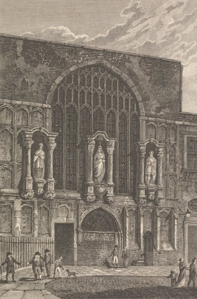 Udsigt over St. Magdelens kapel, Guildhall af Thomas Lord Busby