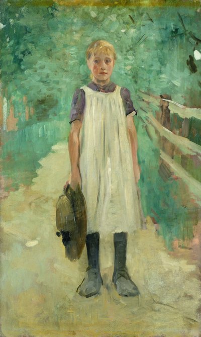 En bondepige, 1895 af Thomas Ludwig Herbst