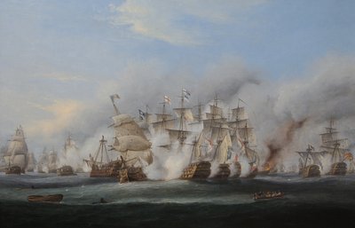 Slaget ved Trafalgar af Thomas Luny