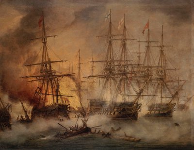 Slaget ved Navarino, 20. oktober 1827 af Thomas Luny