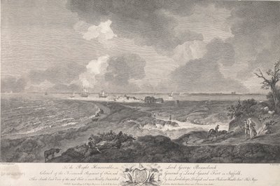 Sydøst udsigt over tLand-Guard Fort, i Suffolk af Thomas Major