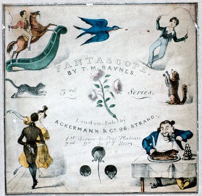 Hæfte med instruktioner til et fantaskop, 1833. af Thomas Mann Baynes