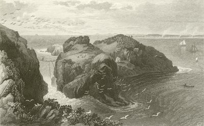 Carrick A Rede, Coast of Antrim, Irland af Thomas Mann Baynes