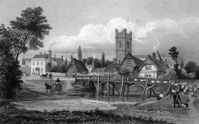 Easton, nær Great Dunmow, Essex, indgraveret af Henry Adlard, 1832 af Thomas Mann Baynes