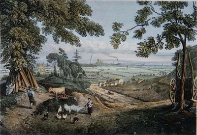 Udsigt fra Slopes of Highgate Archway af Thomas Mann Baynes
