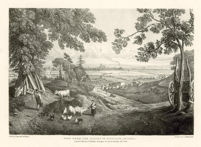 Udsigt fra skråningerne af Highgate Archway af Thomas Mann Baynes