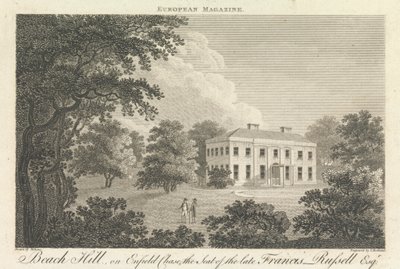 Beach Hill, på Enfield Chase, sæde for afdøde Francis Russell, Esquire, ydre forstad - nord af Thomas Medland