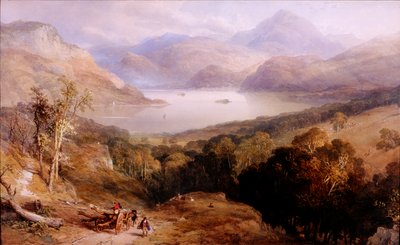 Ullswater, omkring 1842 (Akvarel og gouache) af Thomas Miles II Richardson