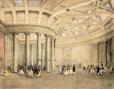 Central Exchange, News Room, ca. 1838 af Thomas Miles Richardson