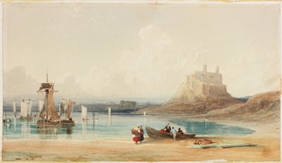 Holy Island (akvarel på papir) af Thomas Miles Richardson