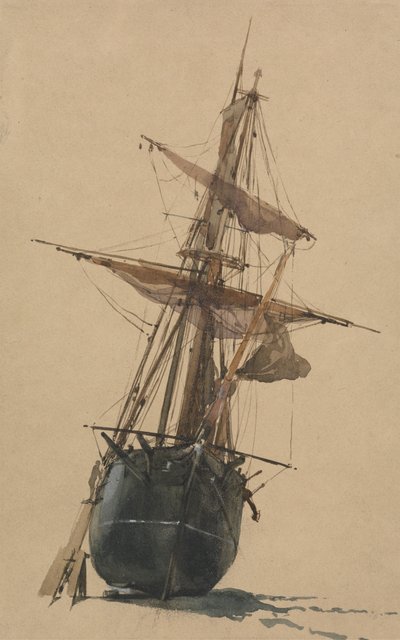 Strandet fiskefartøj af Thomas Miles Richardson Sr.