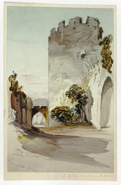 Conway Castle af Thomas Miles Richardson the younger