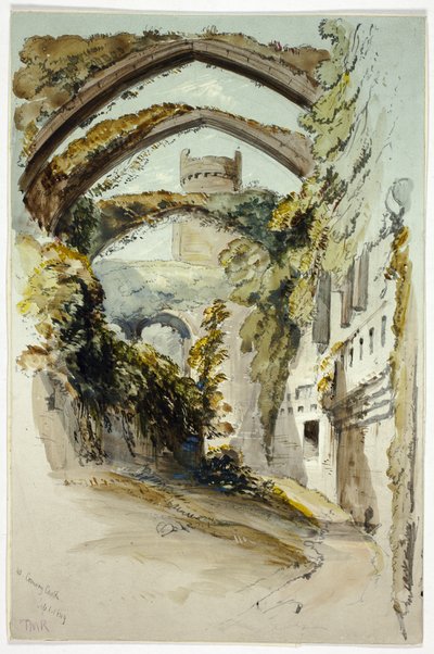 Conway Castle af Thomas Miles Richardson the younger
