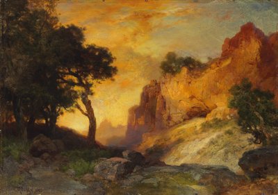 A Side Canyon, Grand Canyon, Arizona, 1905 af Thomas Moran