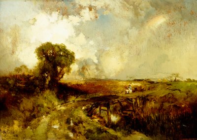 En sommerbyge, 1878 af Thomas Moran