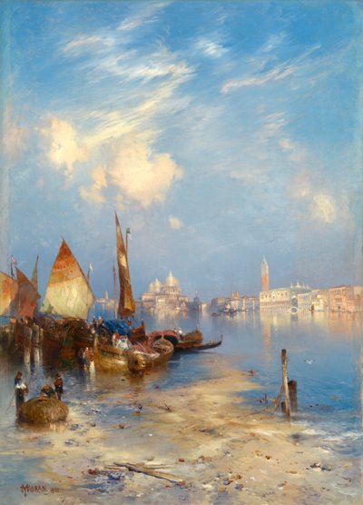 Udsigt over Venedig, 1891. af Thomas Moran