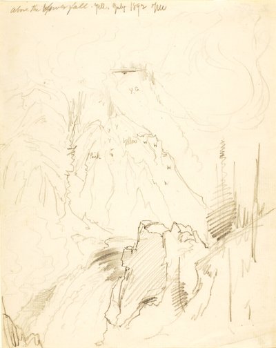 Over det nedre fald, Yellowstone af Thomas Moran