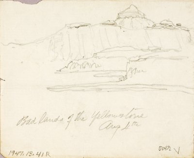Det dårlige land i Yellowstone af Thomas Moran