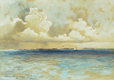 Bahama Island Light, 1883 af Thomas Moran
