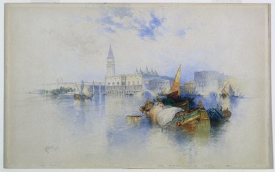 San Marco-bassinet, 1897. af Thomas Moran