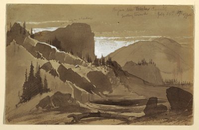 Tegning, nær Meadow Creek, Utah, 25. juli 1871 af Thomas Moran