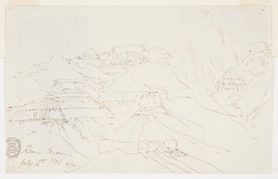 Grand Canyon i regnen af Thomas Moran