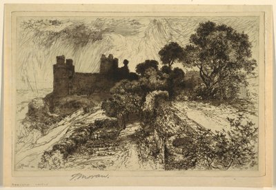 Harlech Castle, North Wales af Thomas Moran