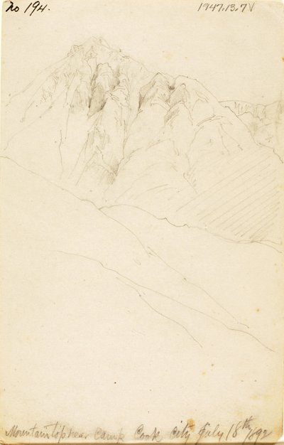 I lejr ved Soda Butte Creek, Cook City af Thomas Moran