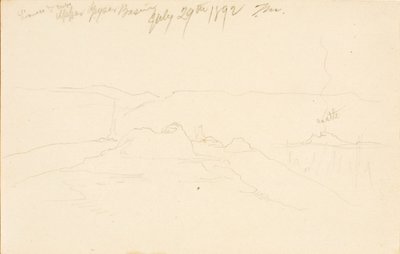 Løvinde og unger, Upper Geyser Basin af Thomas Moran