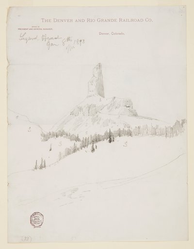 Lizard Head Peak, Colorado af Thomas Moran