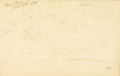 Lower Geyser Basin af Thomas Moran