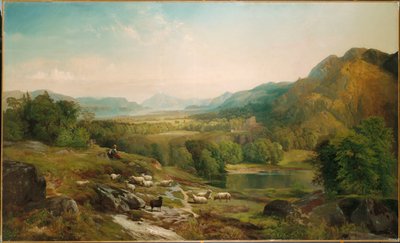 Pas på flokken, ca. 1867 af Thomas Moran