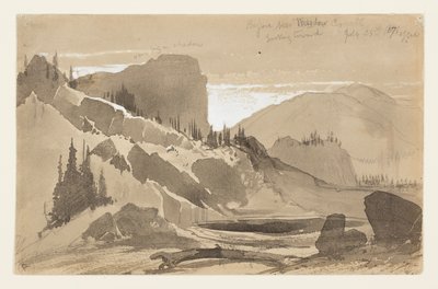 Tæt på Meadow Creek, Utah af Thomas Moran