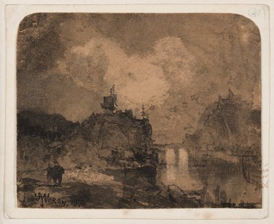 River Scene, Grand Canyon, Colorado af Thomas Moran