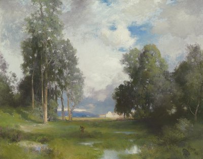 Santa Barbara Mission, 1916 af Thomas Moran