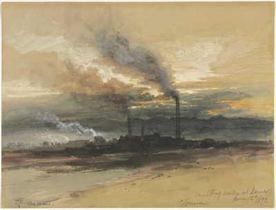 Smelteværk i Denver af Thomas Moran