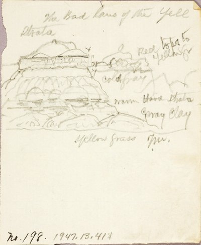 Det dårlige land i Yellowstone af Thomas Moran