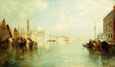 Canal Grande, 1887 af Thomas Moran