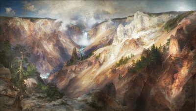 Grand Canyon i Yellowstone af Thomas Moran